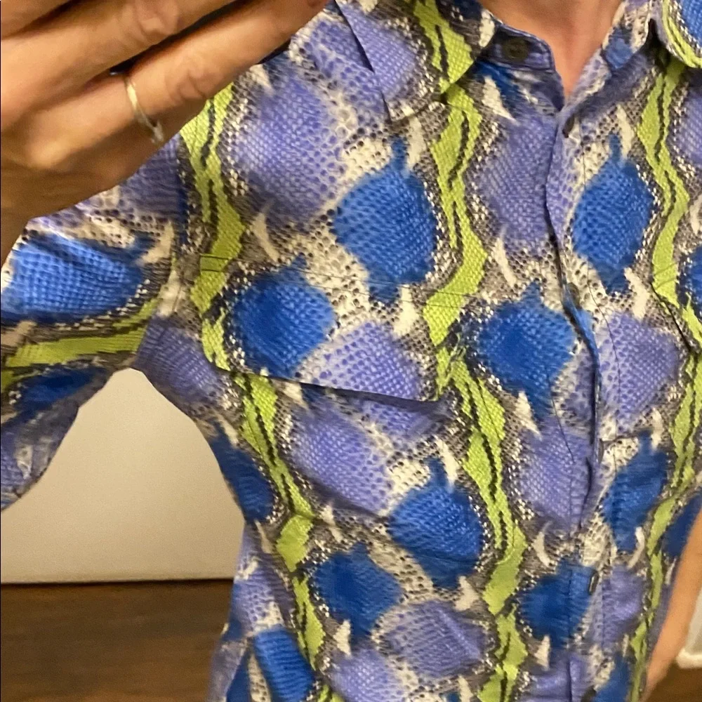 Equipment Snake Patterned Silk ShirtDress - Picture 5 of 6